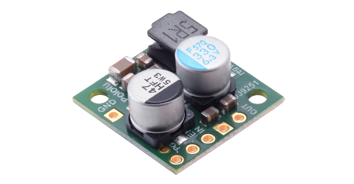 A step-down voltage regulator board
