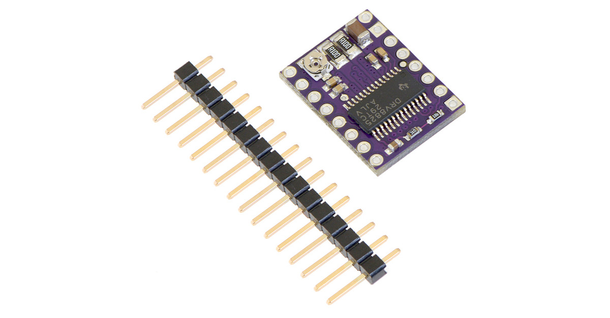 A DRV8825 stepper motor driver carrier