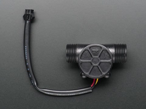 A hall-effect water flow sensor