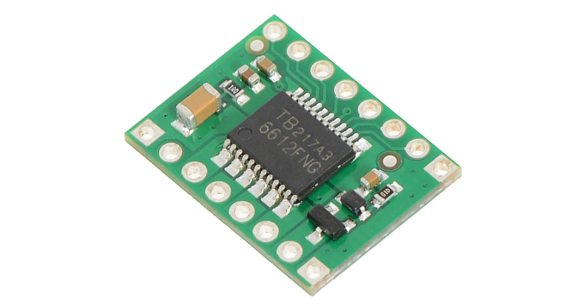 A TB6612FNG dual motor driver carrier board