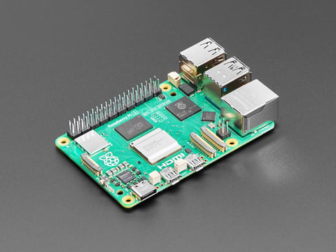 A Raspberry Pi single-board computer