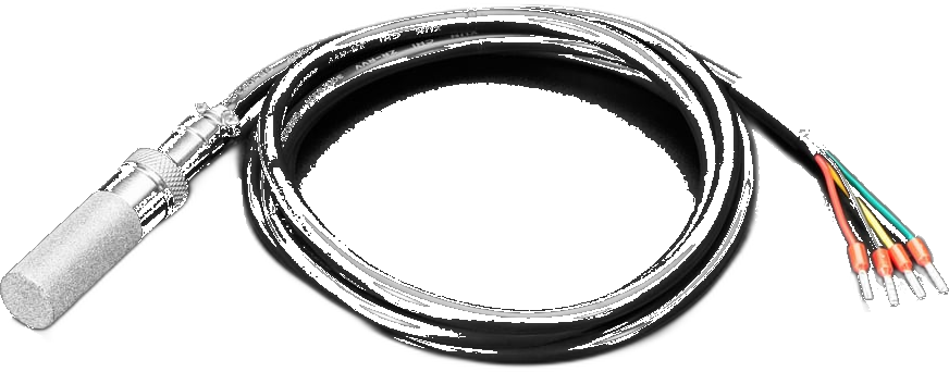 The SHT-30 probe with its mesh cap unscrewed: the sensing element inside